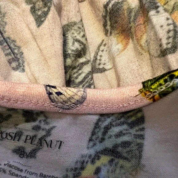 Posh Peanut pink butterfly Henley twirl dress with buttons size 8Y - Picture 12 of 16